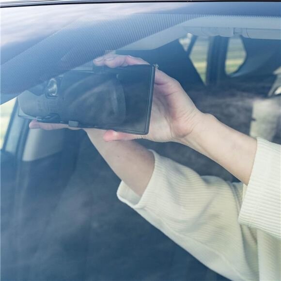 Universal Panoramic 12-Inch Rear View Mirror, Anti-Glare Wide Angle Car Mirror - Picture 6 of 7